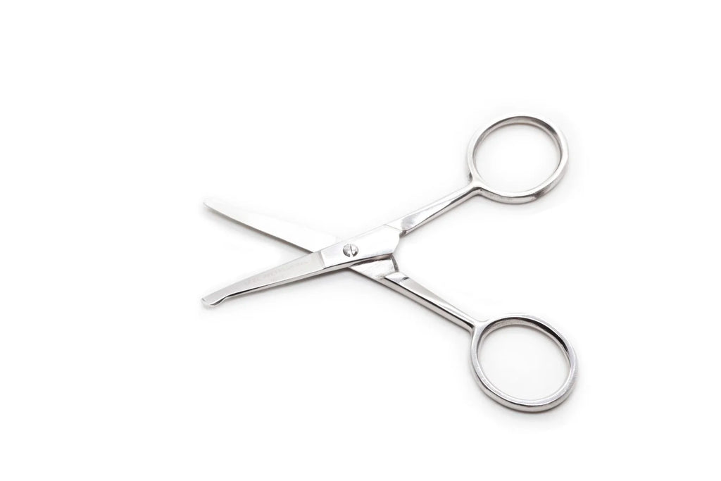 Tijera Para Bigote Y Nariz De Punta Recta Acero Inoxidable Plata