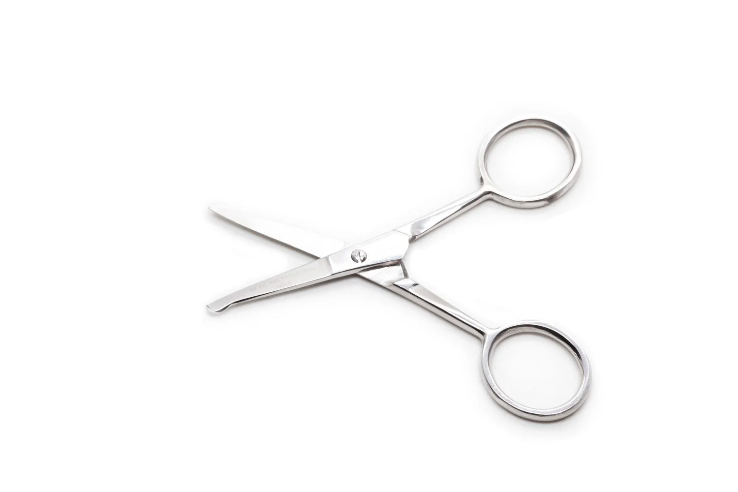 Tijera Para Bigote Y Nariz De Punta Recta Acero Inoxidable Plata