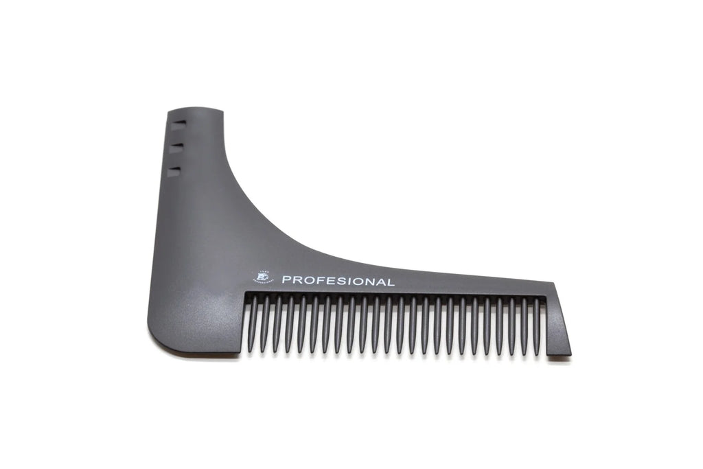 Peine Delineador Para Barba Plastico Negro