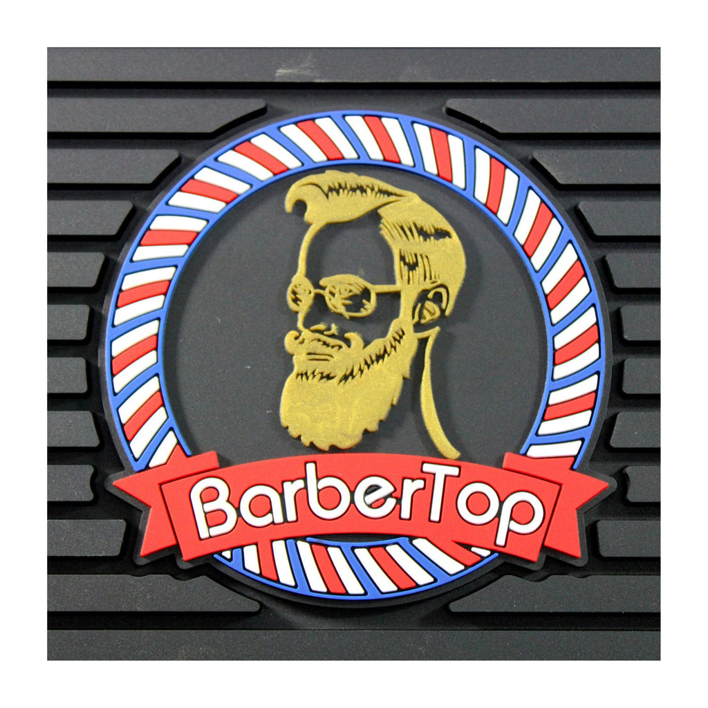Tapete Para Barberia Silicon Negro