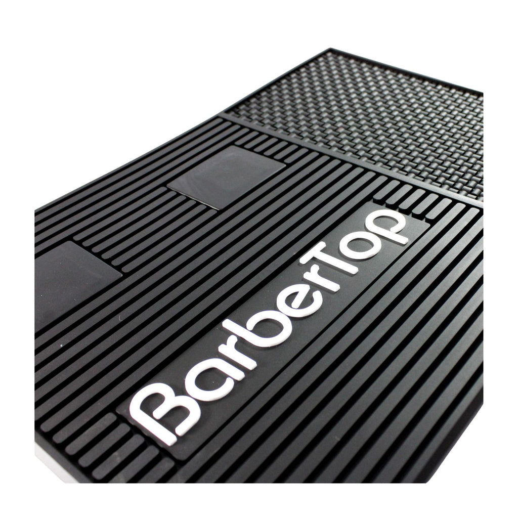 Tapete Para Barberia Silicon Negro