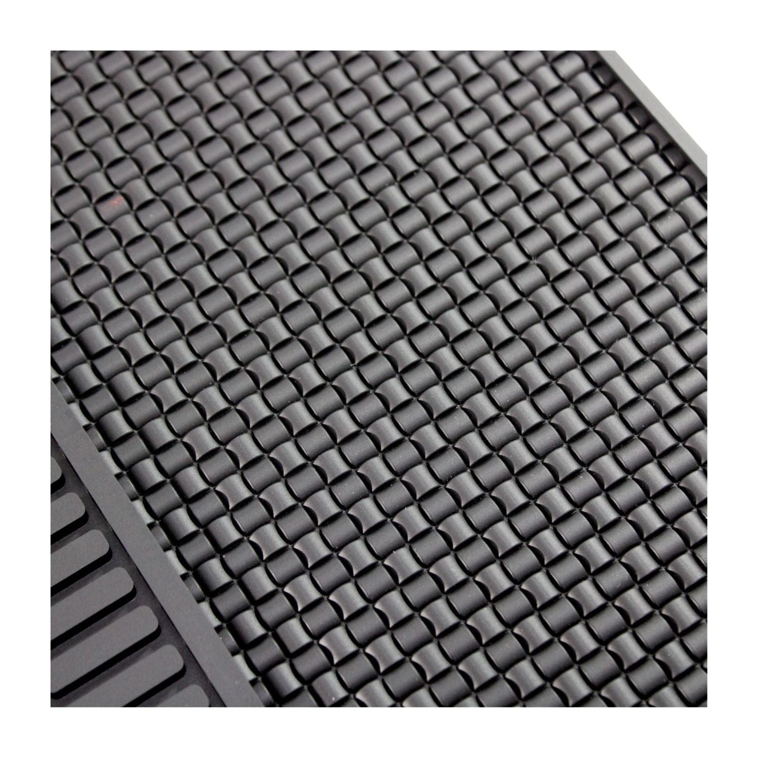 Tapete Para Barberia Silicon Negro