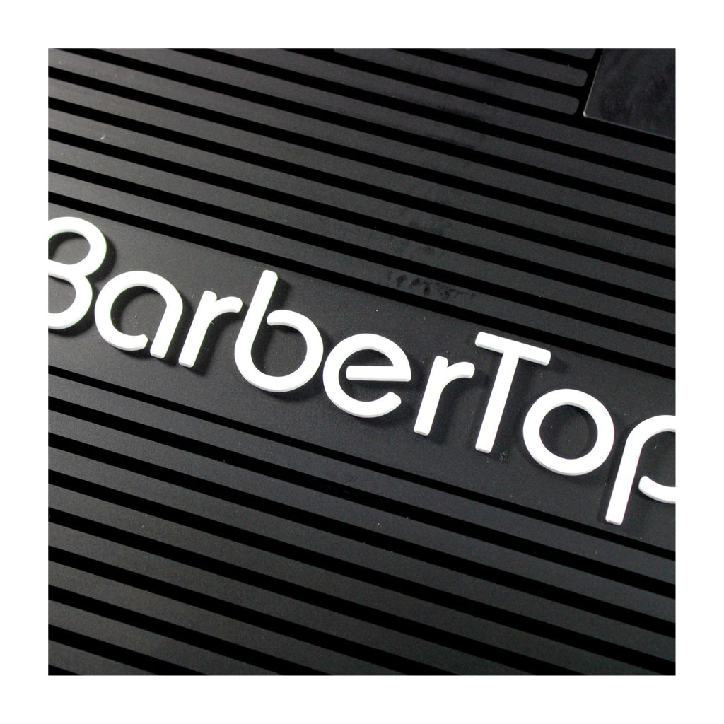 Tapete Para Barberia Silicon Negro