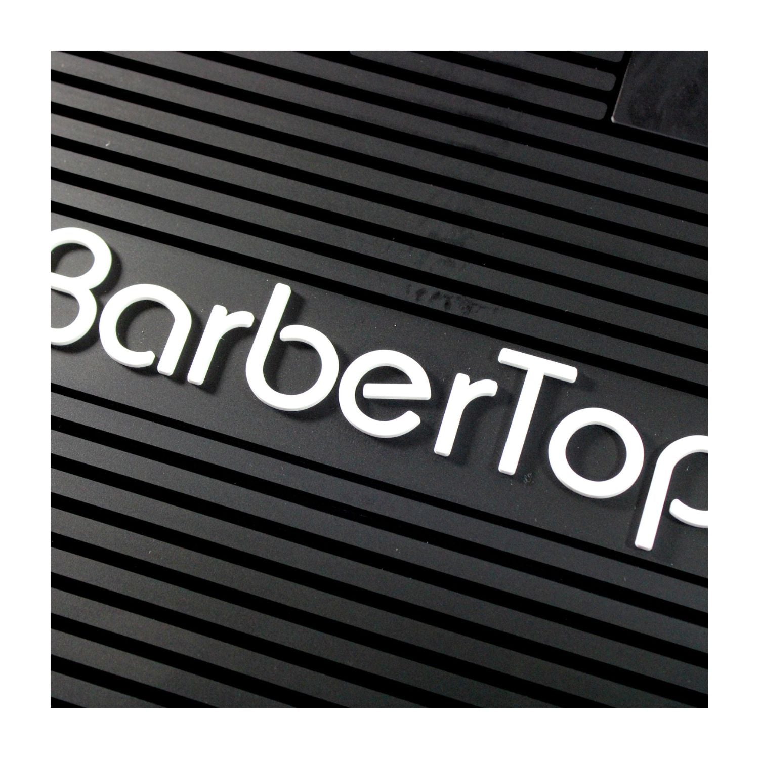Tapete Para Barberia Silicon Negro