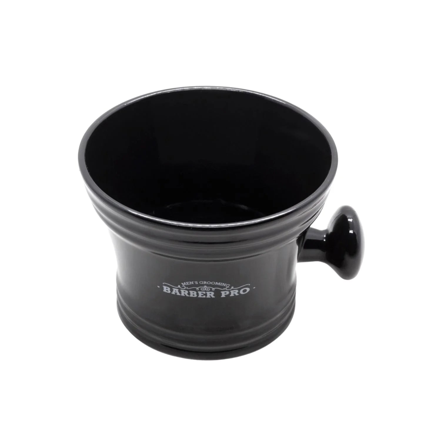 Tazon Con Mango Para Afeitar, Plastico Negro