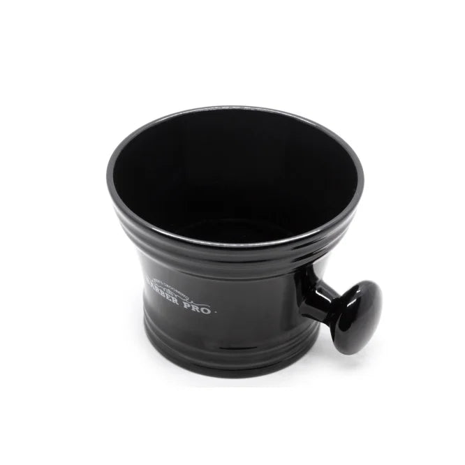 Tazon Con Mango Para Afeitar, Plastico Negro