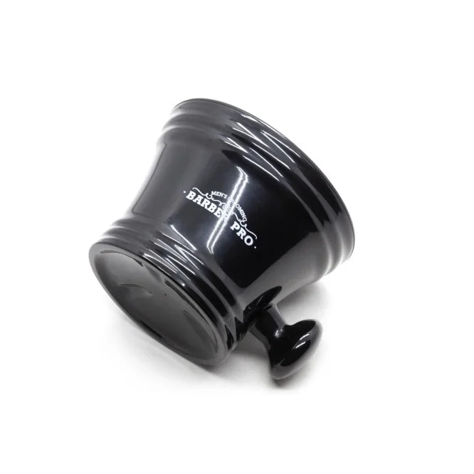 Tazon Con Mango Para Afeitar, Plastico Negro