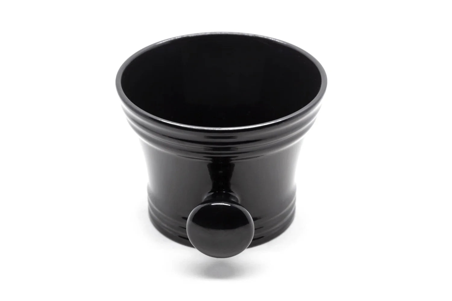 Tazon Con Mango Para Afeitar, Plastico Negro