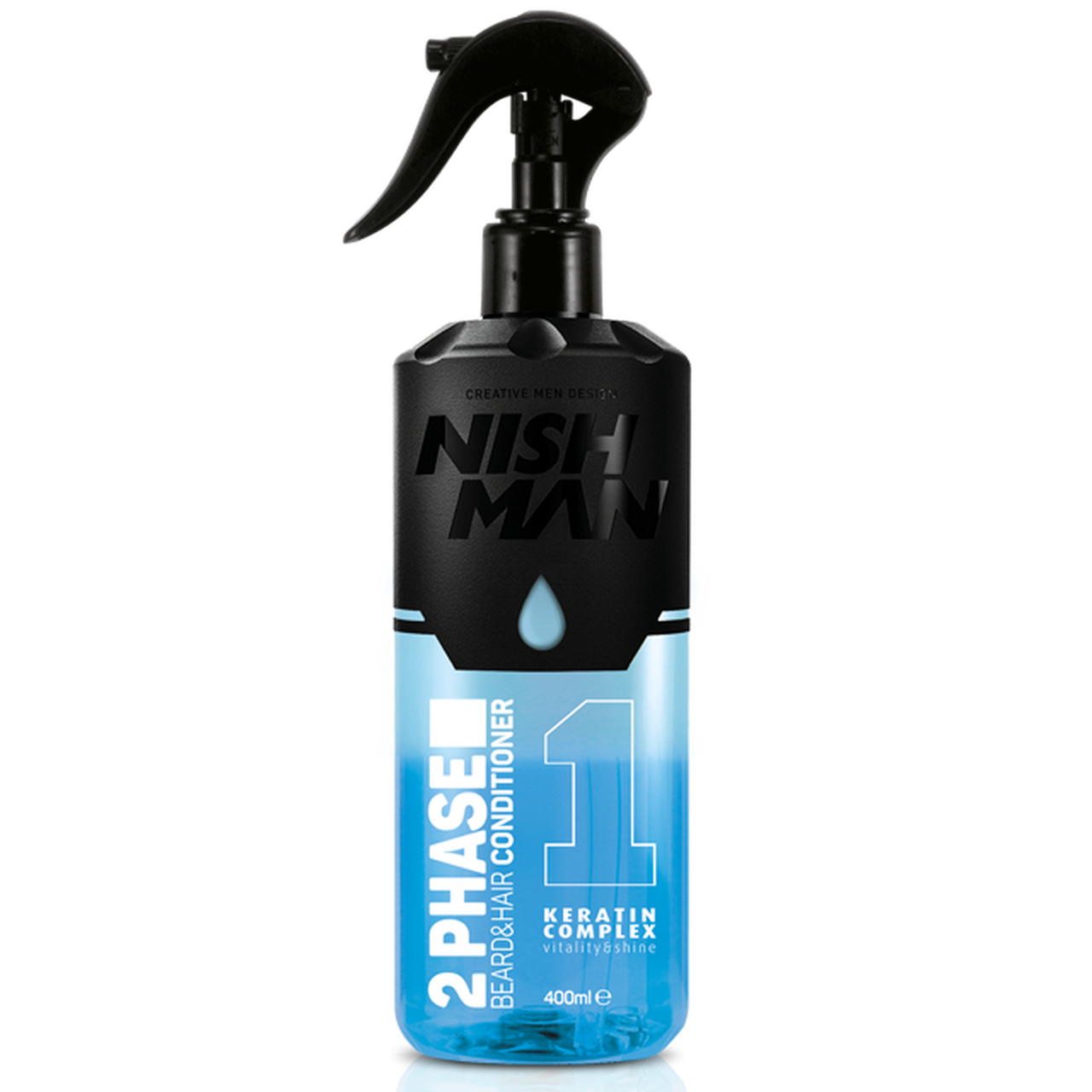 NISHMAN 01 Acondicionador para barba y cabello de 2 fases con Queratina