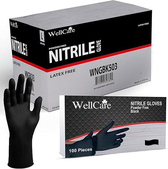 Guantes de nitrilo negro