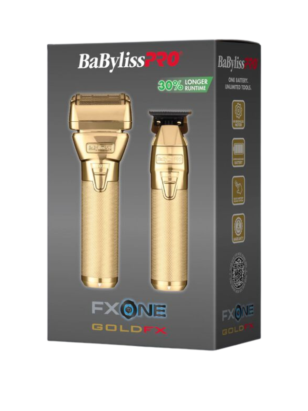BaBylissPRO FXONE GOLDFX All-Metal Shaver & Trimmer Prepack