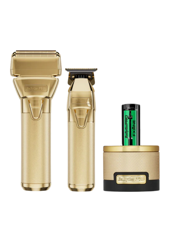 BaBylissPRO FXONE GOLDFX All-Metal Shaver & Trimmer Prepack