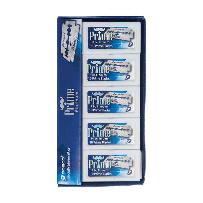 Cuchillas de doble filo Dorco Prime Platinum - 100 cuchillas
