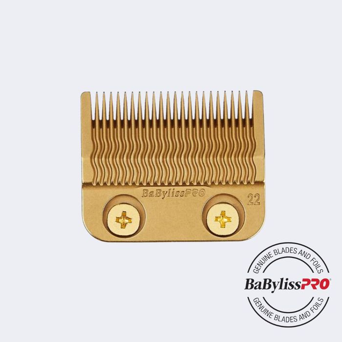 Cuchilla para cortes Fade de precisión moldeada por inyección (MIM) de titanio dorado BaBylissPRO®
