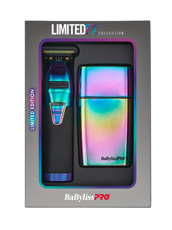 BaBylissPRO LimitedFX Iridescent Trimmer & Double Foil Shaver Set
