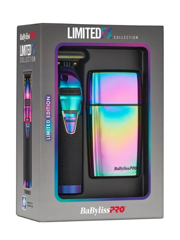 BaBylissPRO LimitedFX Iridescent Trimmer & Double Foil Shaver Set