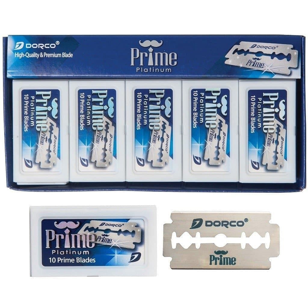 Cuchillas de doble filo Dorco Prime Platinum - 100 cuchillas