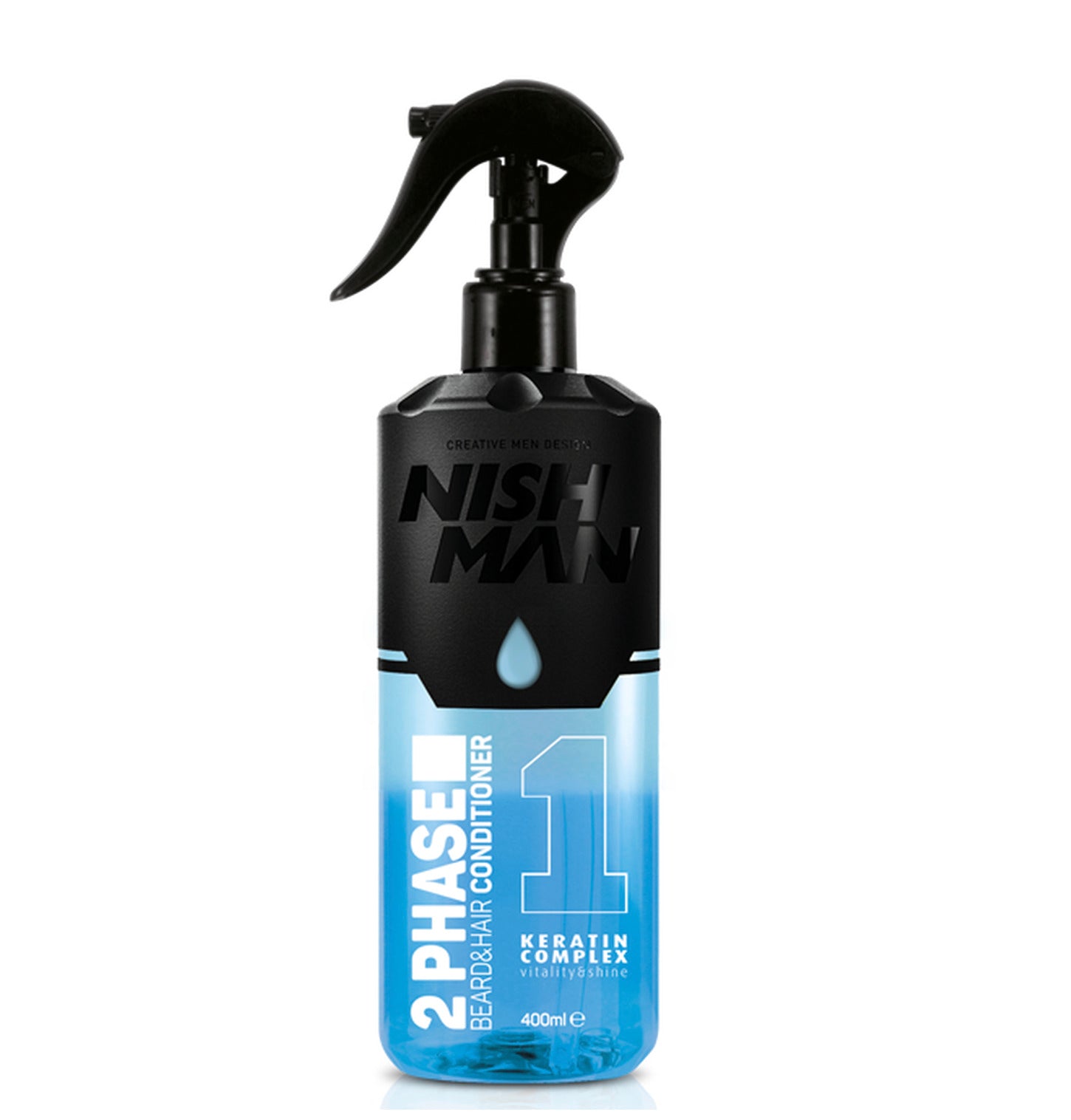 NISHMAN 01 Acondicionador para barba y cabello de 2 fases con Queratina