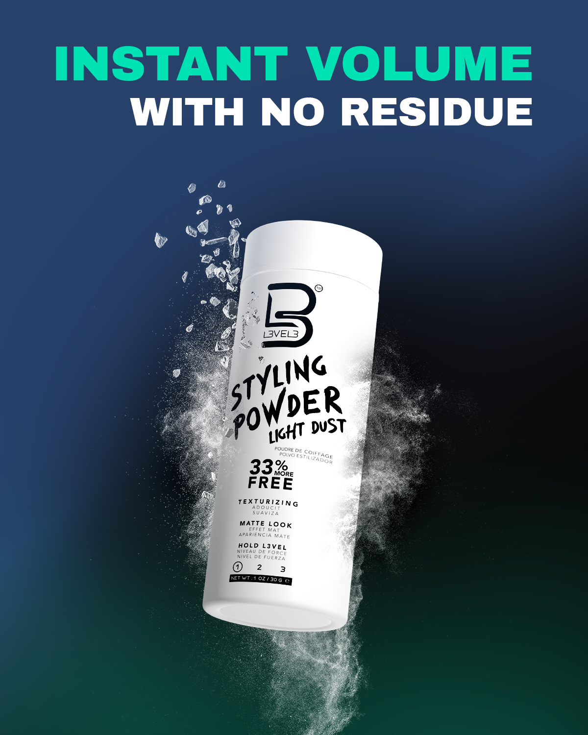 L3VEL3 Cera en Polvo Fijación Ligera